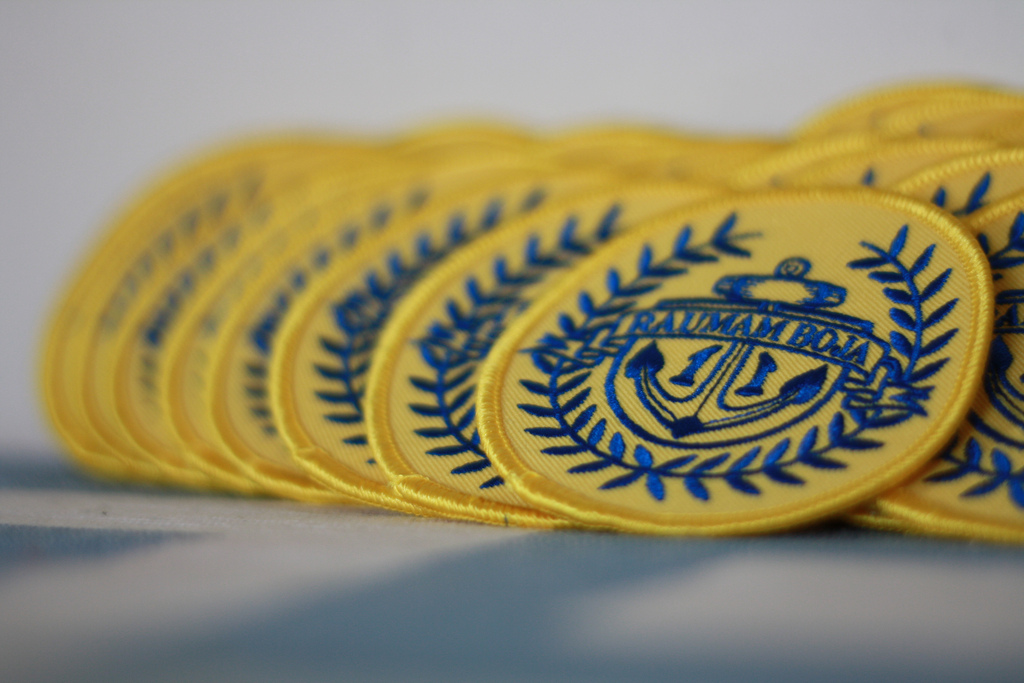 Raumam Boja kangasmerkkejä